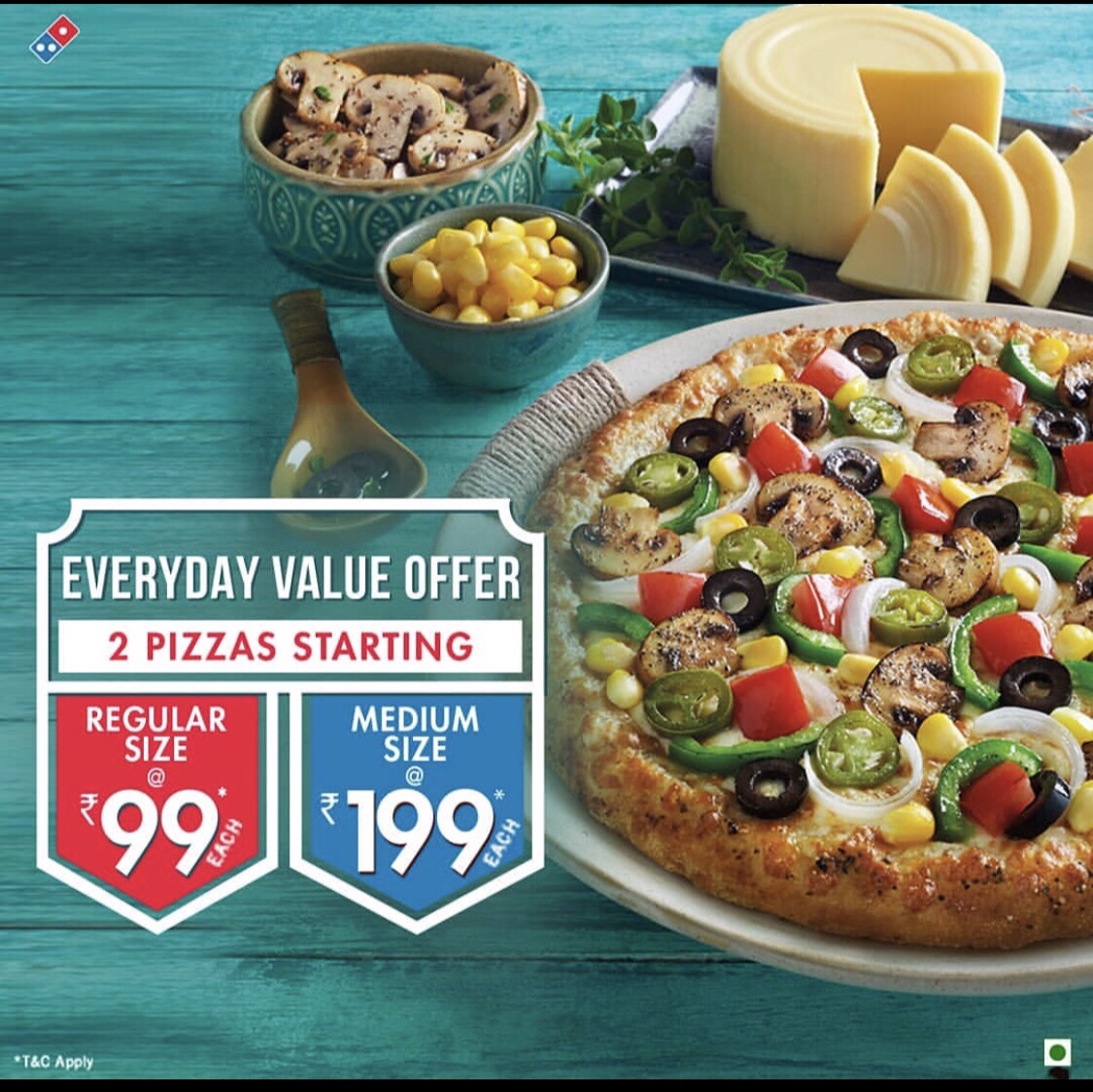 Dominos Pizza Size Chart